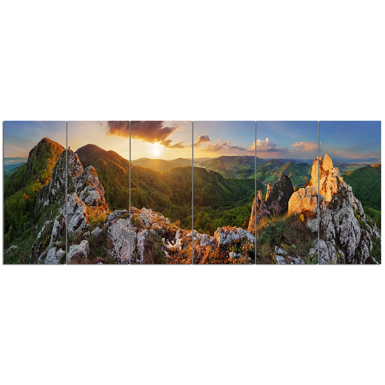 Designart - Panorama Mountains Slovakia - Landscape Canvas Art Print